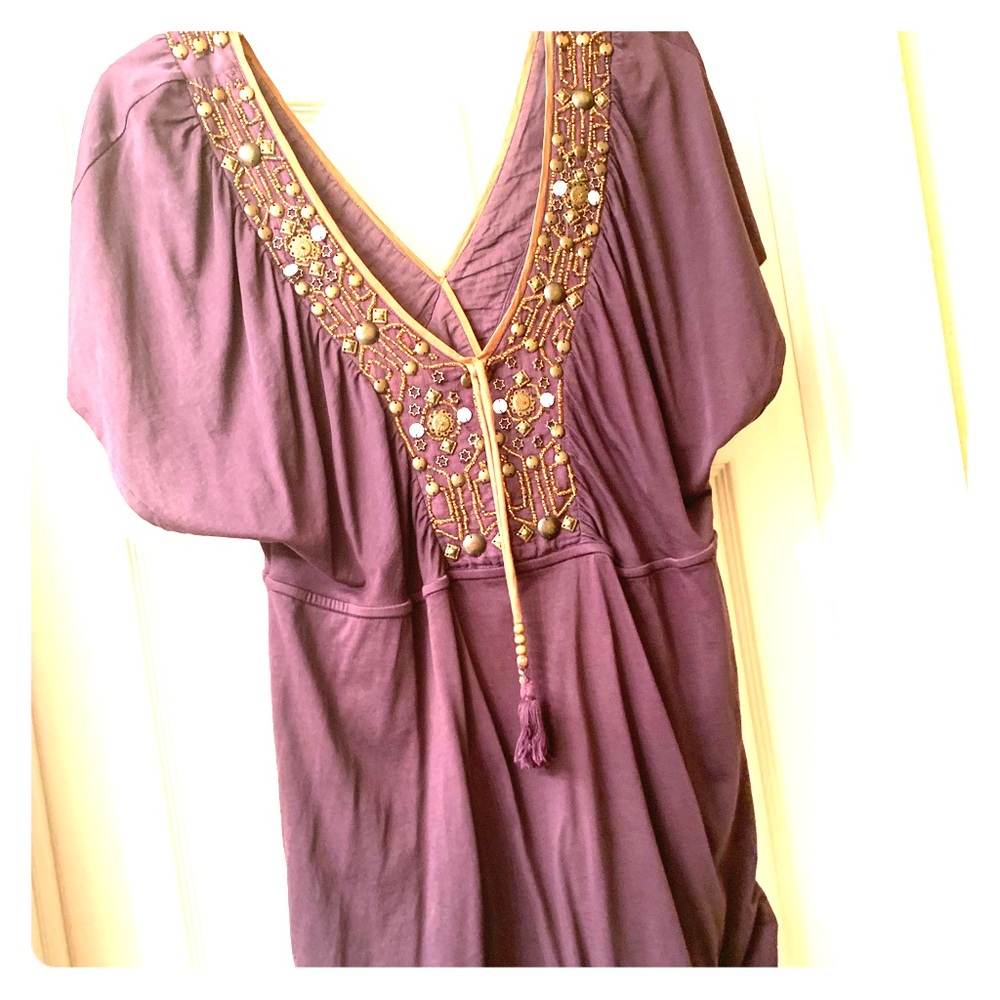 Bohemian, jeweled shirt